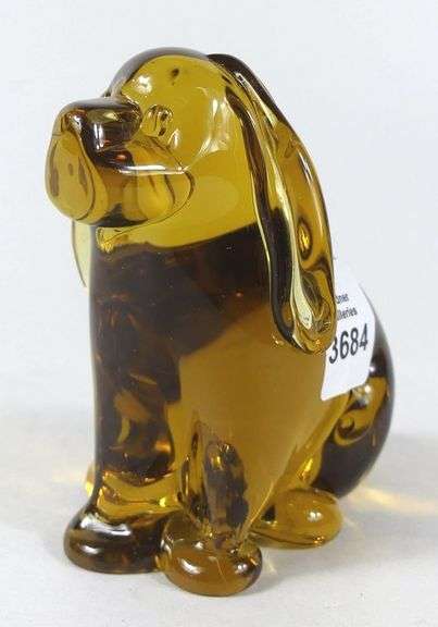 AMBER GLASS SCULPTURE