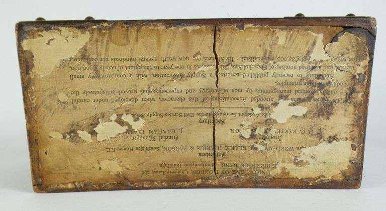 ANTIQUE BURL WOOD BOX