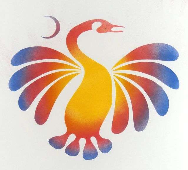 SIMON BRASCOUPE STENCIL PRINT