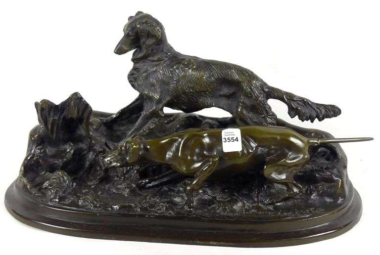 PIERRE-JULES MENE PATINATED BRONZE SCULPTURE