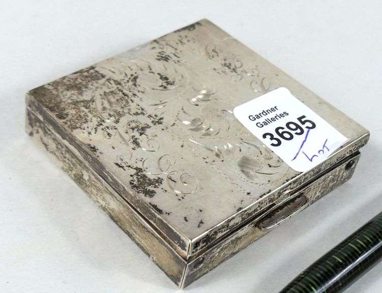 SILVER BOX & VINTAGE PENS