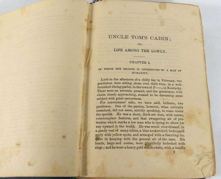 UNCLE TOM'S CABIN BY HARRIET BEECHER STOWE