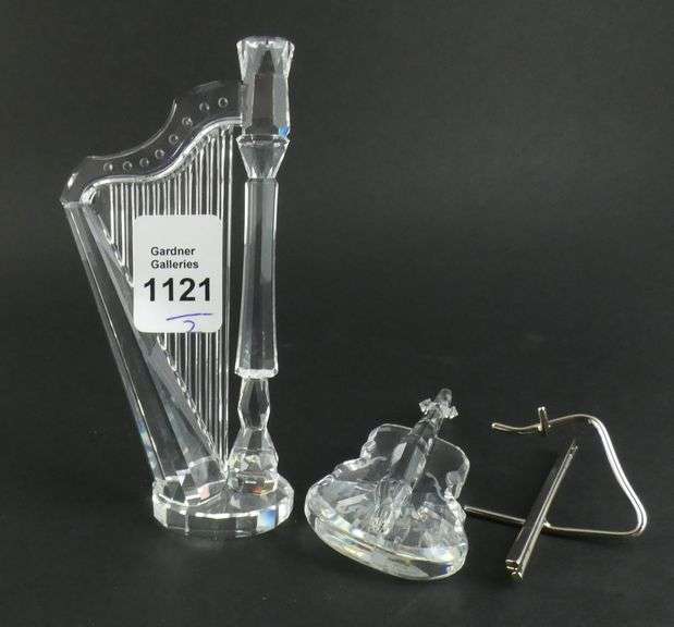2 SWAROVSKI MUSICAL INSRUMENTS