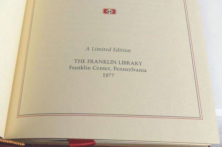NINE FRANKLIN MINT LEATHER BOUND VOLUMES