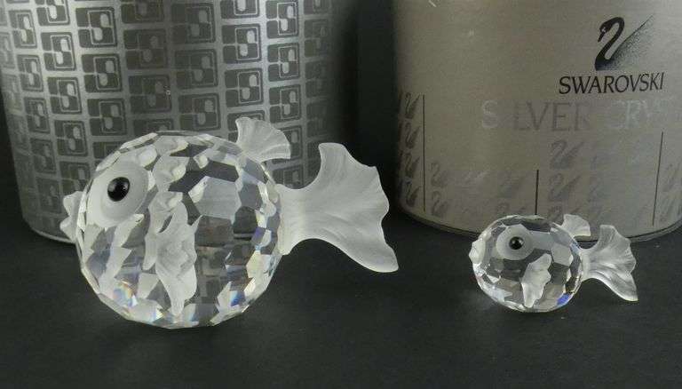 4 SWAROVSKI CRYSTAL FISH
