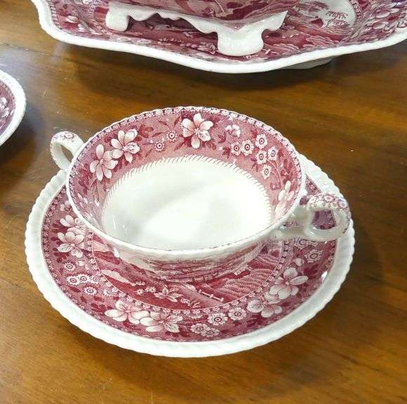 COPELAND "SPODE'S TOWER" TUREEN AND CREAM SOUPS