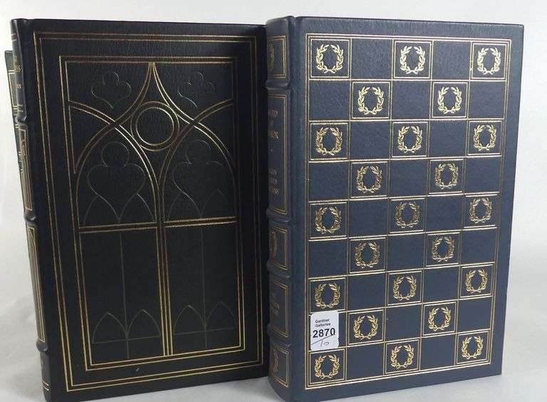 TEN FRANKLIN MINT LEATHER BOUND VOLUMES