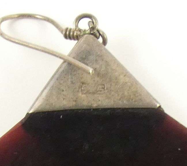 PAIR UNUSUAL SOUTH-WEST EARRINGS