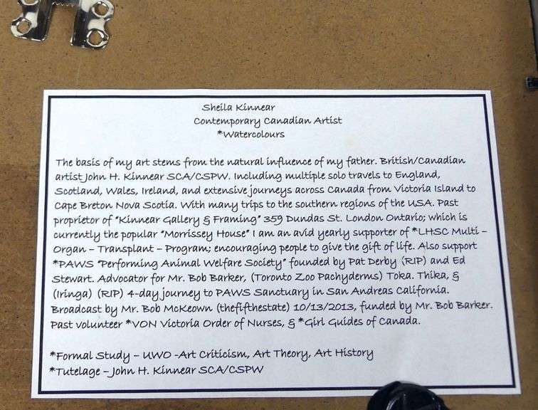 PAIR SHEILA KINNEAR WATERCOLOURS