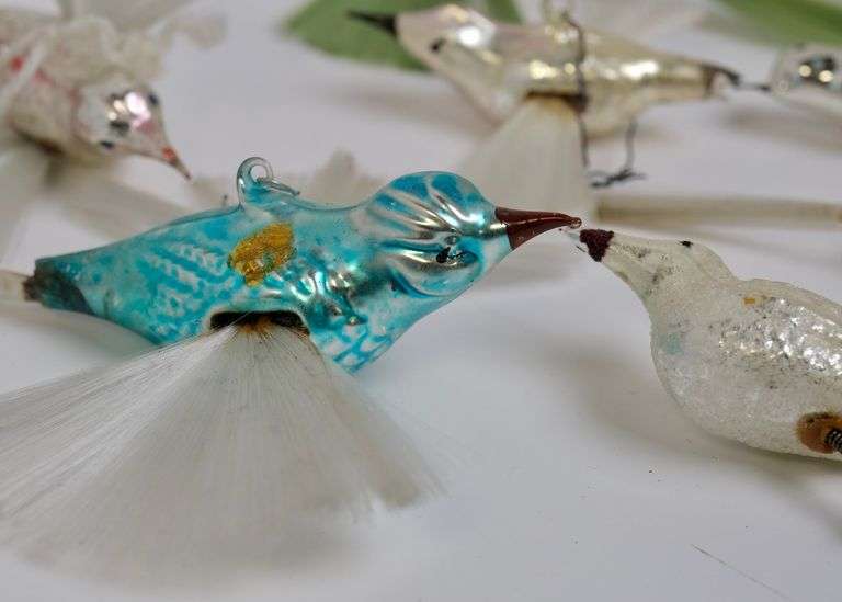 VINTAGE BIRD ORNAMENTS