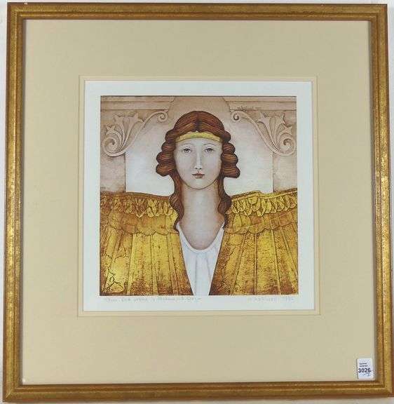 MICHAEL HALLIWELL PRINT & PASTEL DRAWING