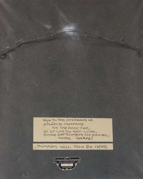 MINIATURE CANADIAN SCHOOL WATERCOLOUR