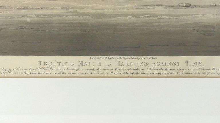 JAMES POLLARD HORSE RACING ENGRAVING