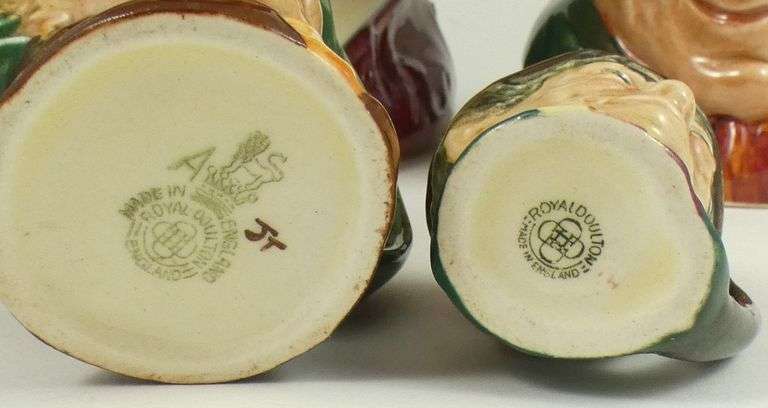 4 DOULTON CHARACTER JUGS