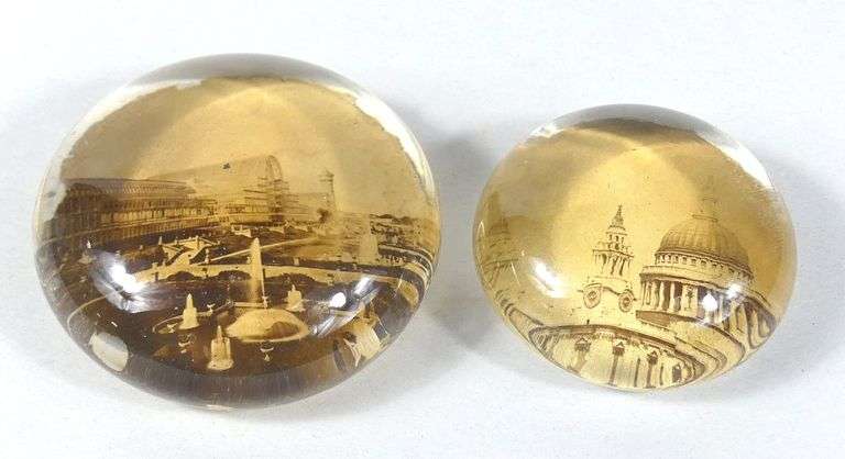 TWO ANTIQUE PAPERWEIGHTS