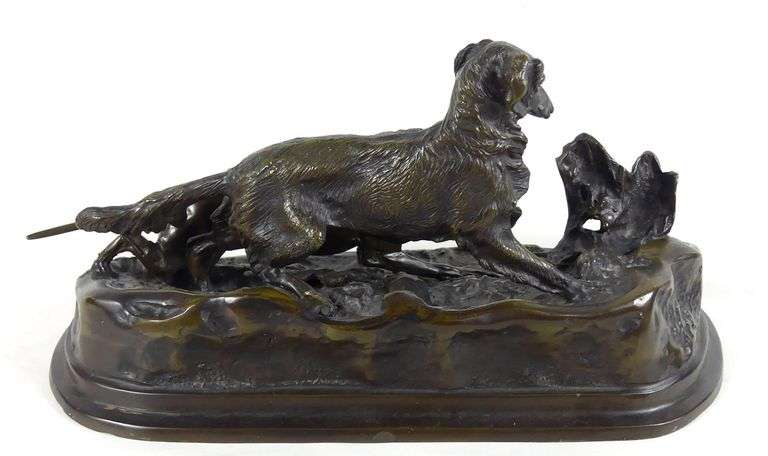 PIERRE-JULES MENE PATINATED BRONZE SCULPTURE