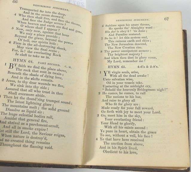19TH CENTURY HYMNS BOOK