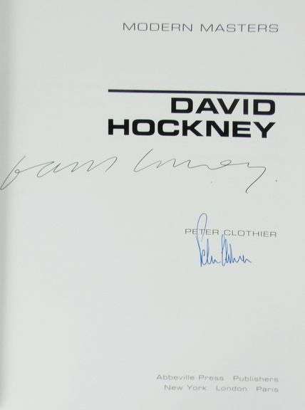 SIGNED DAVID HOCKNEY