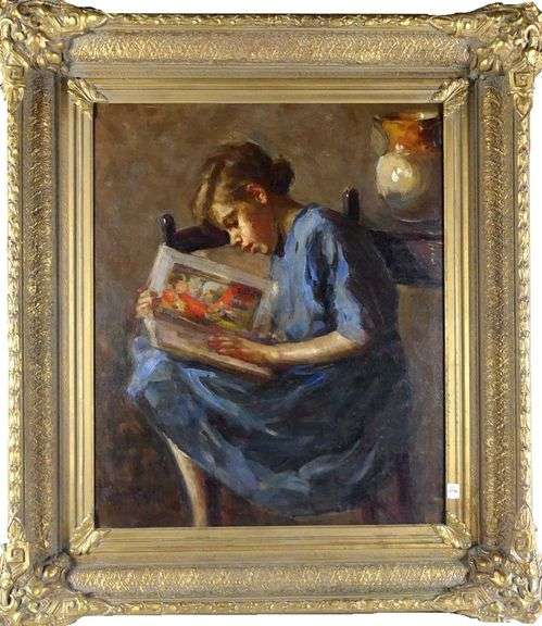 IMPORTANT OIL ON CANVAS BY EVA BRADSHAW