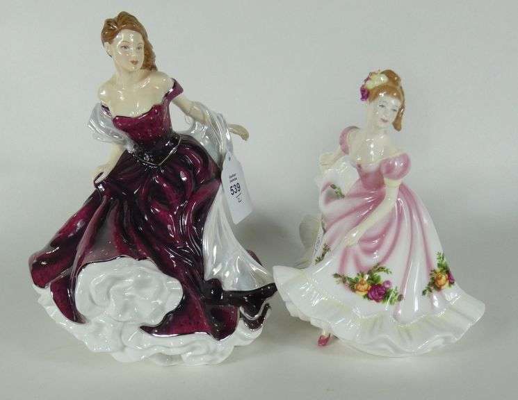2 ROYAL DOULTON "PRETTY LADIES"
