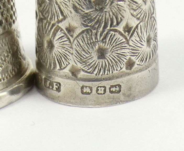 3 SILVER THIMBLES
