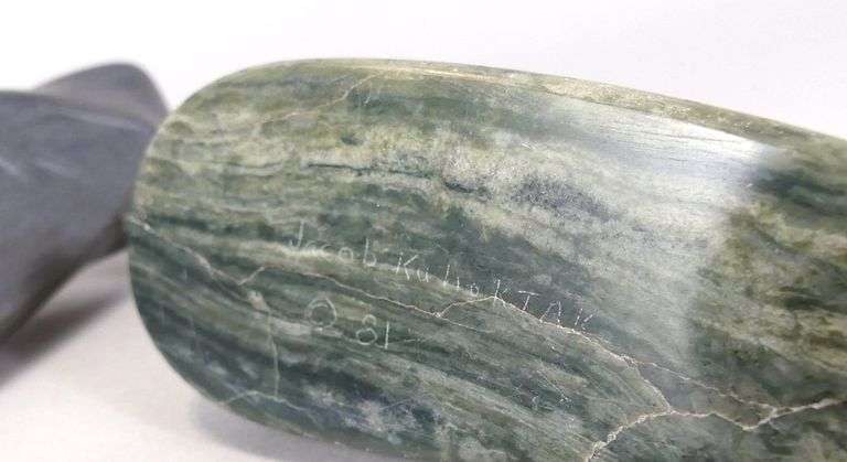 TWO SOAPSTONE CARVINGS