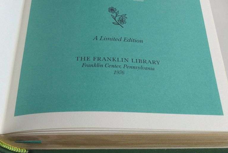 NINE FRANKLIN MINT LEATHER BOUND VOLUMES