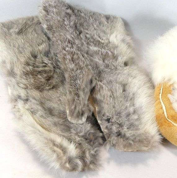 PAIR MITTENS & MOCCASINS
