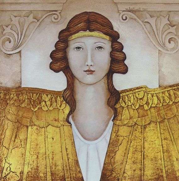 MICHAEL HALLIWELL PRINT & PASTEL DRAWING