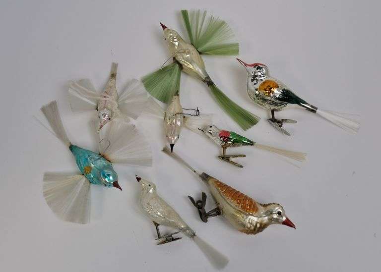VINTAGE BIRD ORNAMENTS