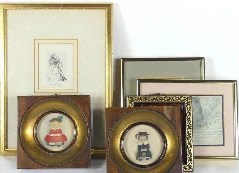 SIX MINIATURE PIECES OF ART