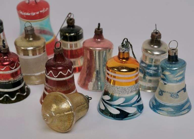 GLASS BELL ORNAMENTS