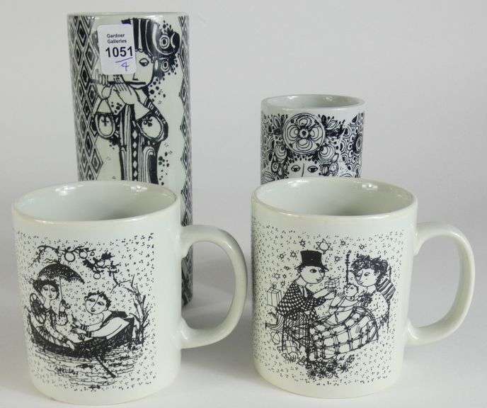 WIINBLAD VASES, MUGS