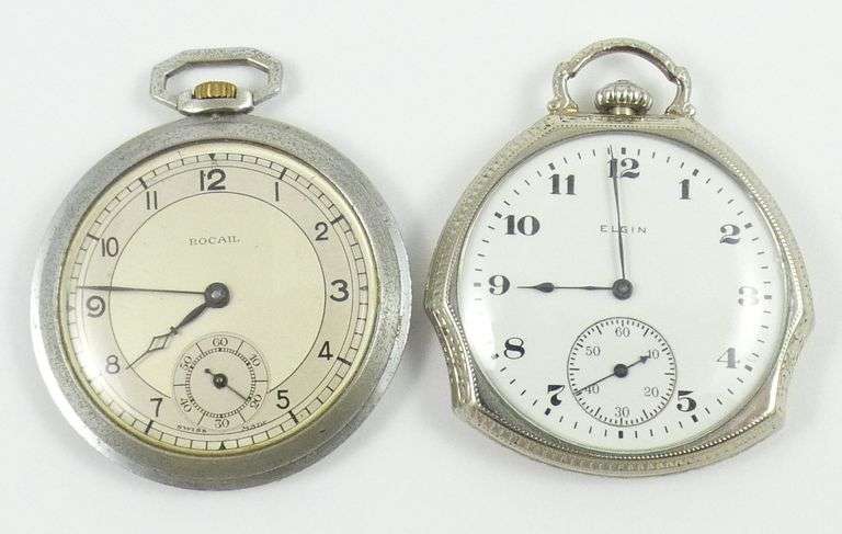 2 ART DECO OPEN FACE POCKET WATCHES