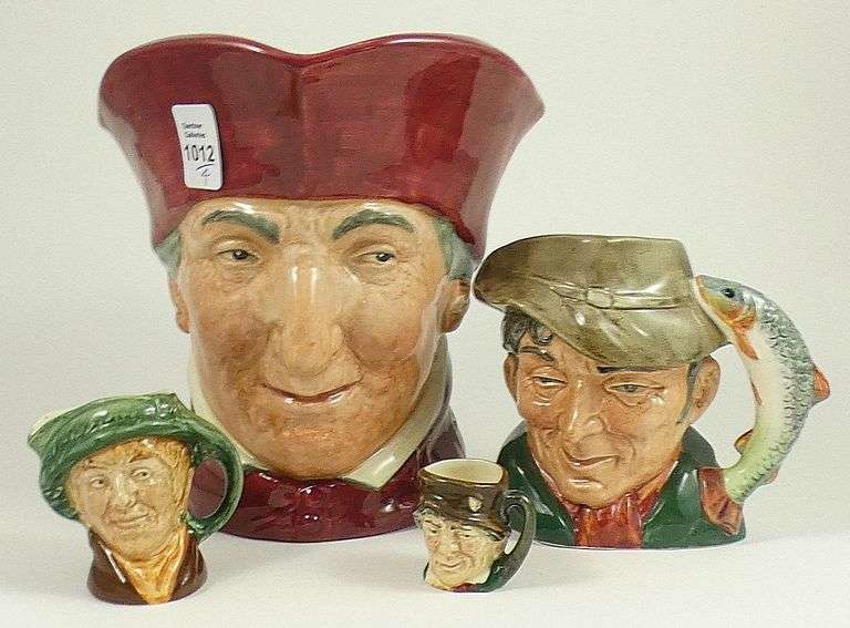 4 DOULTON CHARACTER JUGS