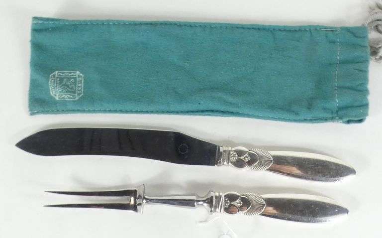 PAIR JENSEN SILVER SERVERS