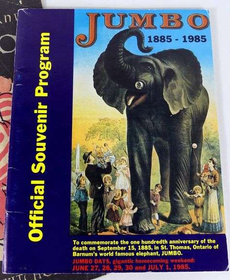 JUMBO THE ELEPHANT & CHILDREN'S BOOK