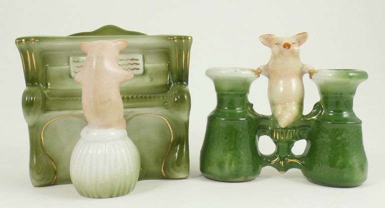 4 ANTIQUE PIG FAIRINGS