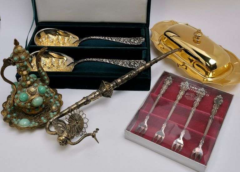 SILVER PLATE, PIPE, ETC.