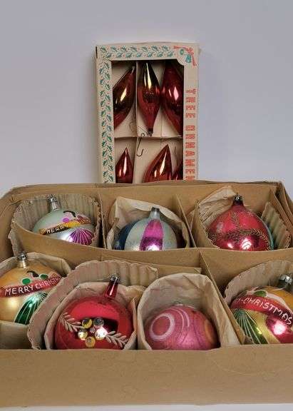 ANTIQUE GLASS ORNAMENTS
