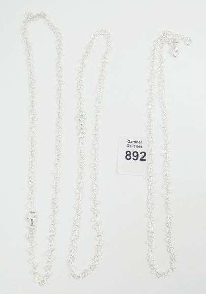 8 STERLING NECK CHAINS