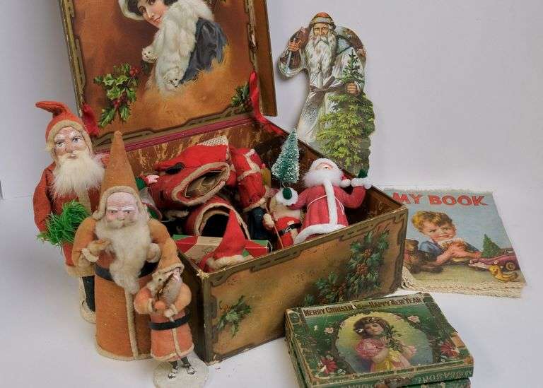 CHRISTMAS BOX AND CONTENTS