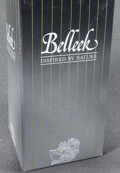 PAIR BELLEEK CANDLEHOLDERS