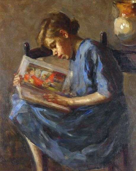 IMPORTANT OIL ON CANVAS BY EVA BRADSHAW