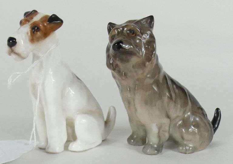 2 DOULTON MINIATURE DOG FIGURES