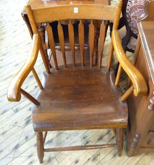 PRIMITIVE PINE ARMCHAIR