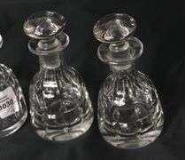 4 MATCHING CRYSTAL PERFUMES/COLOGNES