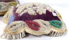 TWO IROQUOIS BEADED PINCUSHIONS