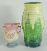 2 ART POTTERY VASES