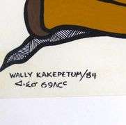 TWO ACRYLICS BY WALLY KAKEPETUM